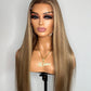 Mrs Carter hun blonde rawhair HD Wig