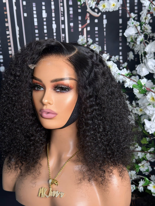 14”  Faith curly Luxury HD Wig Closure