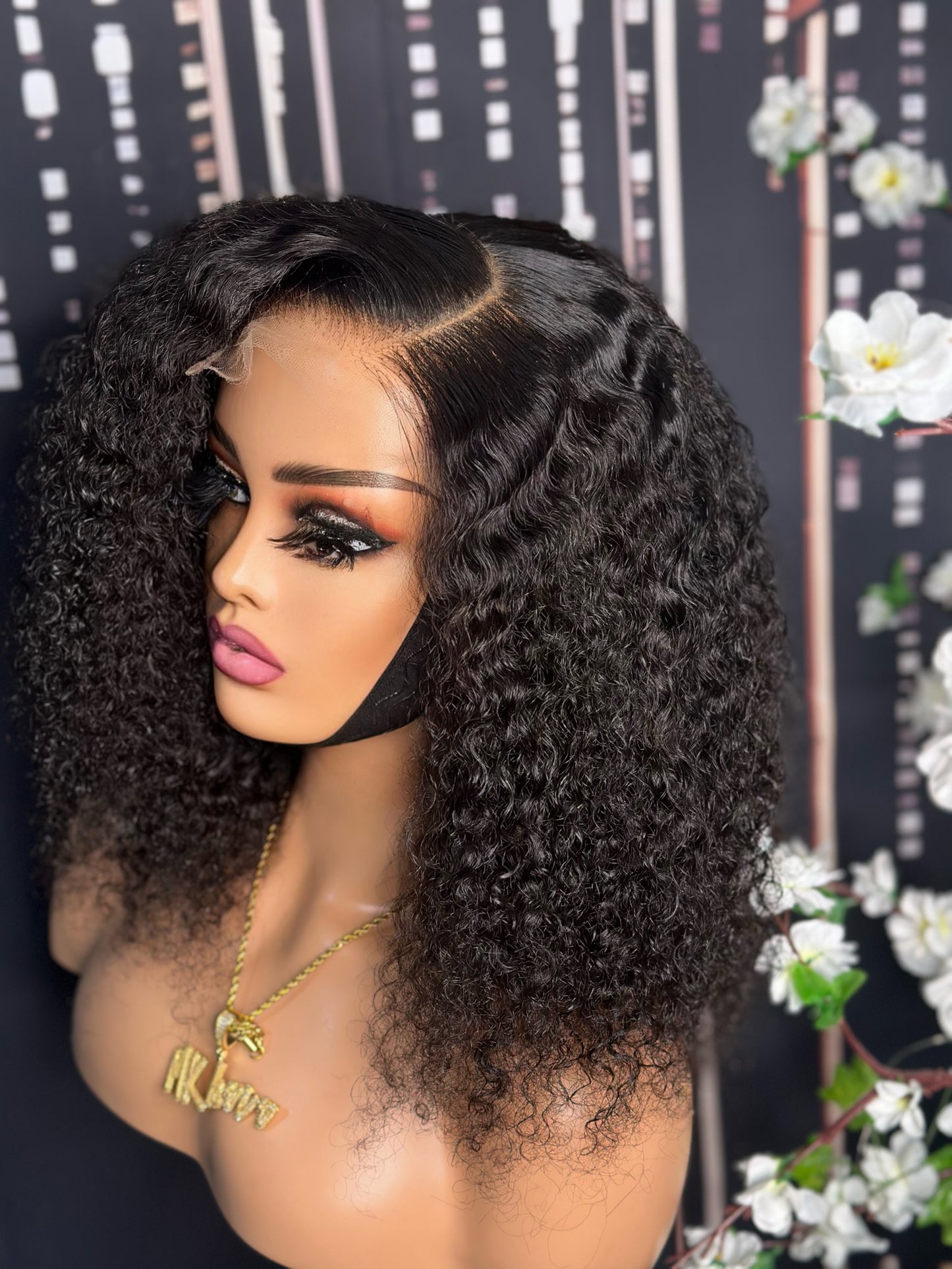 14”  Faith curly Luxury HD Wig Closure